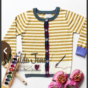 Matilda Jane Old Gold Cardigan size 8 Fall/Winter